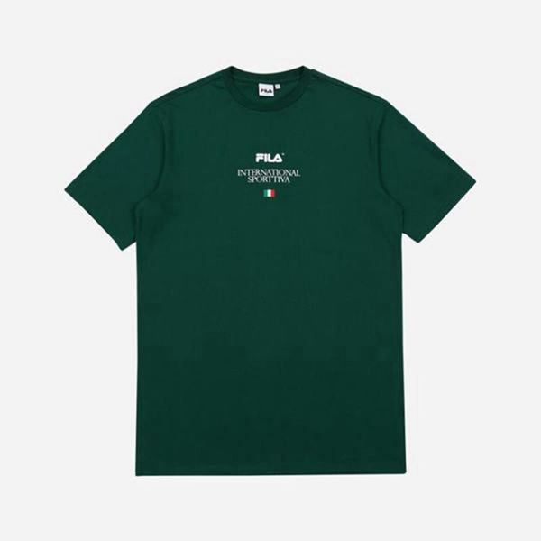 Camisetas Fila Homem Verdes - Fila Sportive Logo S/S Loja Online Portugal,CHQT-07386